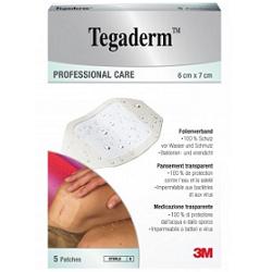 TEGADERM MEDICAZIONE IMPERMEABILE TRASPARENTE 5 PEZZI 6X7 CM - maxifarmacia.it