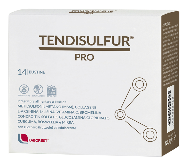 TENDISULFUR PRO 14 BUSTINE DA 8,6G - maxifarmacia.it