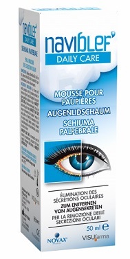NAVIBLEF DAILY CARE SCHIUMA PER RIMOZIONE SECREZIONI OCULARI DA PALPEBRE E CIGLIA 50 ML - maxifarmacia.it