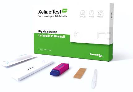 XELIAC TEST PRO DETERMINAZIONE ANTICORPI IGA E IGG ASSOCIATI ALLA MALATTIA CELIACA 1 PEZZO - maxifarmacia.it