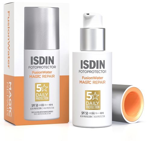 ISDIN FOTOPROTECTOR FUSION WATER MAGIC REPAIR SPF50 50 ML - maxifarmacia.it