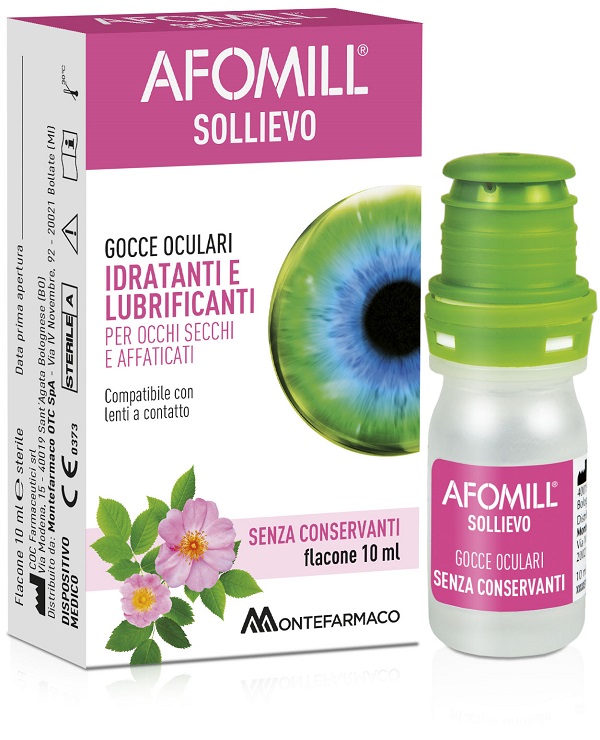AFOMILL SOLLIEVO GOCCE OCULARI SOLLIEVO OCCHI 10 ML - maxifarmacia.it