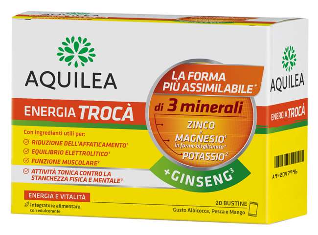 AQUILEA ENERGIA TROCA'+GINSENG 20 BUSTINE - maxifarmacia.it