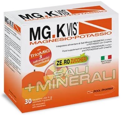 MGK VIS MAGNESIO-POTASSIO ORANGE ZERO ZUCCHERI DA 30 BUSTINE - maxifarmacia.it