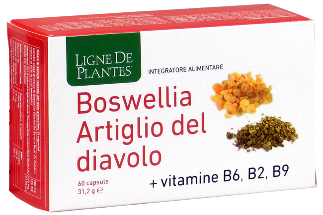 BOSWELLIA ARTIGLIO DIAVOLO VITAMINE B2 B6 B9 60 CAPSULE - maxifarmacia.it