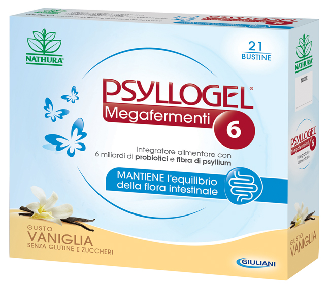 PSYLLOGEL MEGAFERMENTI 6 VANIGLIA 21 BUSTINE - maxifarmacia.it