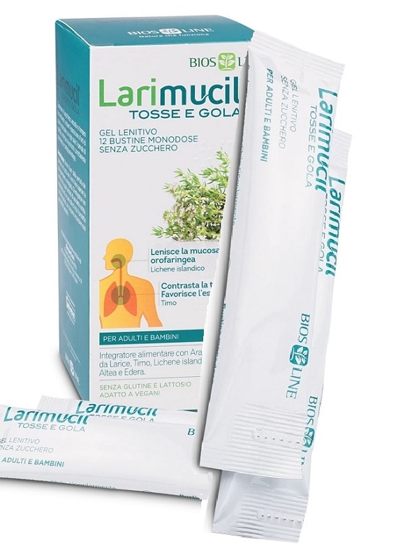 LARIMUCIL TOSSE GOLA 12 BUSTINE 10 ML - maxifarmacia.it