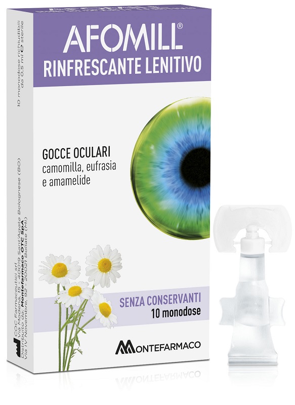 AFOMILL RINFRESCANTE SENZA CONSERVANTI 10 FIALE DA 0,5 ML - maxifarmacia.it
