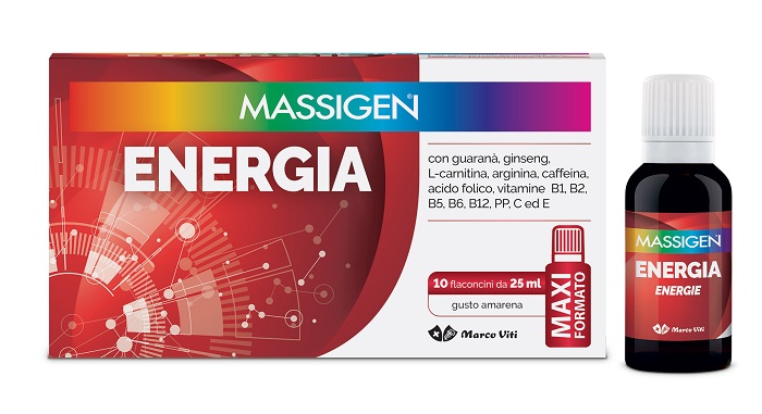 MASSIGEN ENERGIA 10 FLACONI DA 25 ML - maxifarmacia.it