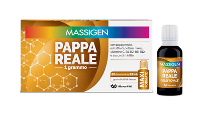 MASSIGEN PAPPA REALE 10 FLACONI DA 25 ML - maxifarmacia.it