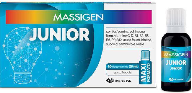 MASSIGEN JUNIOR 10 FLACONI DA 25 ML - maxifarmacia.it
