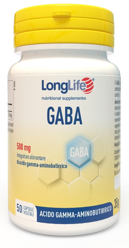 LONGLIFE GABA 500MG 50 CAPSULE - maxifarmacia.it