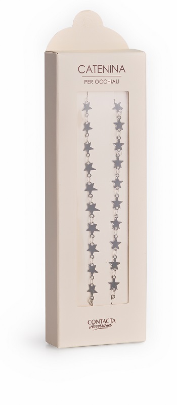 CONTACTA CATENINA OCCHIALI STELLE/ARGENTO 1 PEZZO - maxifarmacia.it