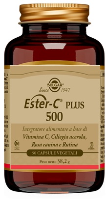SOLGAR ESTER C PLUS 500 DA 50 CAPSULE VEGETALI - maxifarmacia.it