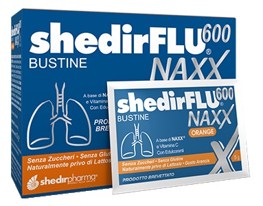 SHEDIRFLU 600 NAXX ARANCIA SENZA ZUCCHERI 20 BUSTINE - maxifarmacia.it