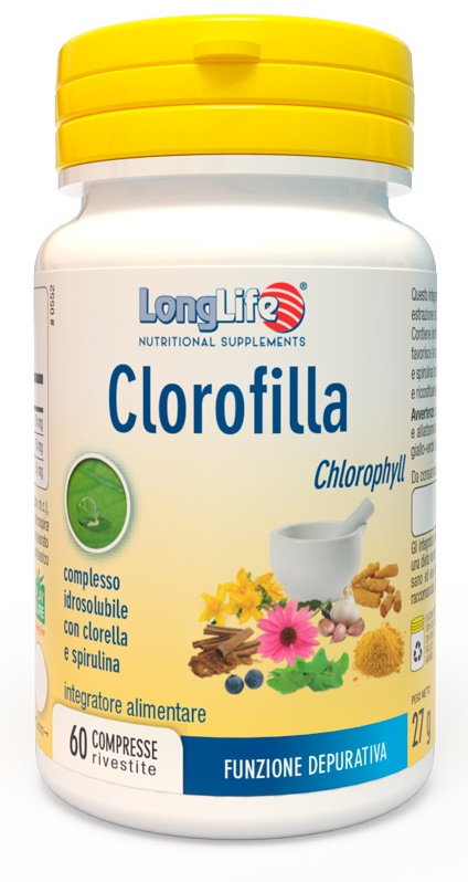 LONGLIFE CLOROFILLA 60 COMPRESSE RIVESTITE - maxifarmacia.it