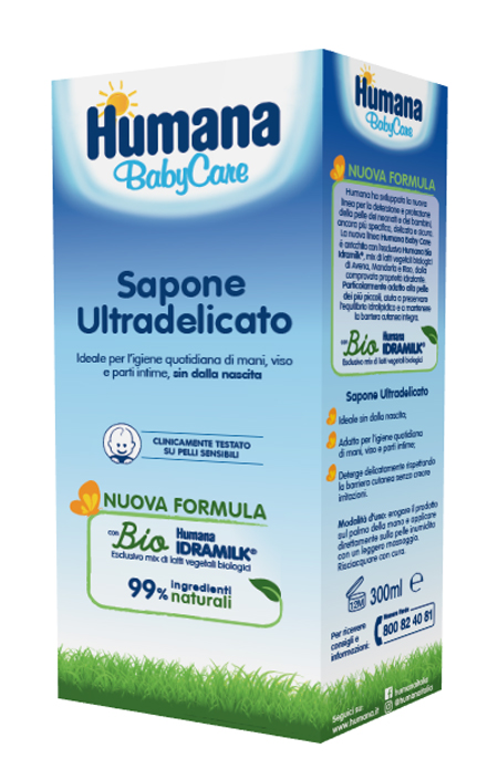 HUMANA BABY CARE SAPONE LIQUIDO 300 ML - maxifarmacia.it