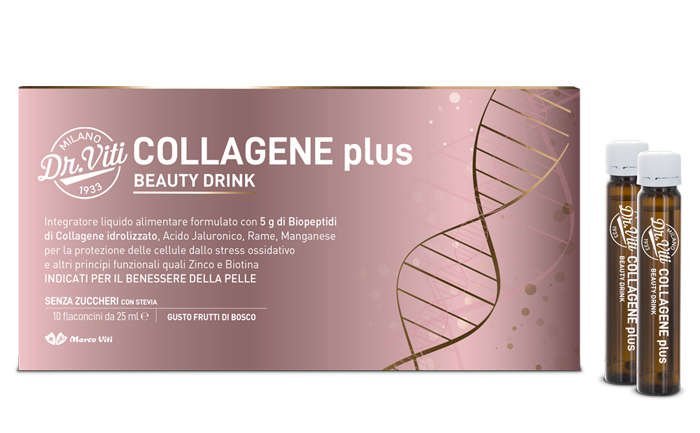 DR. VITI COLLAGENE PLUS BEAUTY DRINK 10 FLACONCINI DA 25ML - maxifarmacia.it