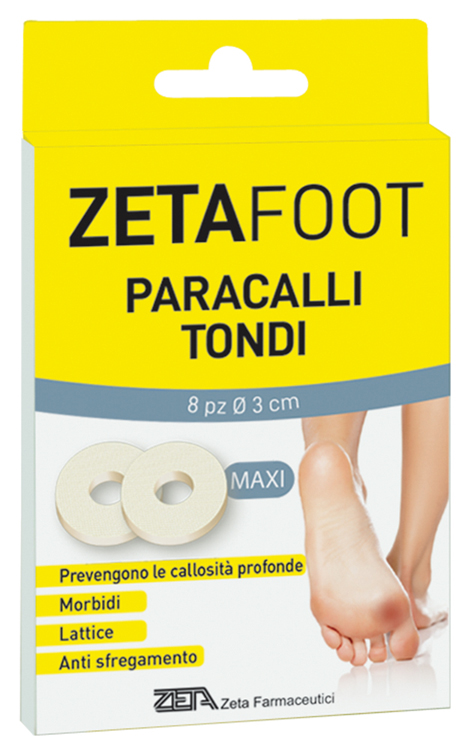ZETAFOOT PARACALLO GRANDE TONDO LATTICE 8 PEZZI - maxifarmacia.it