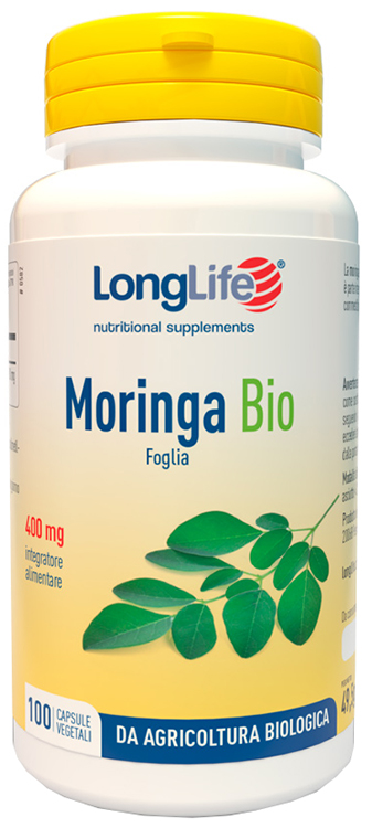 LONGLIFE MORINGA BIO 100 CAPSULE VEGETALI - maxifarmacia.it
