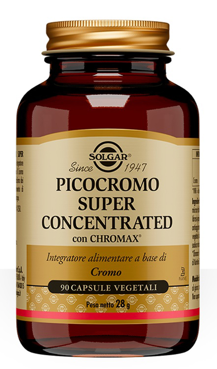 SOLGAR PICOCROMO SUPERCONCENTRATO 90 CAPSULE VEGETALI - maxifarmacia.it