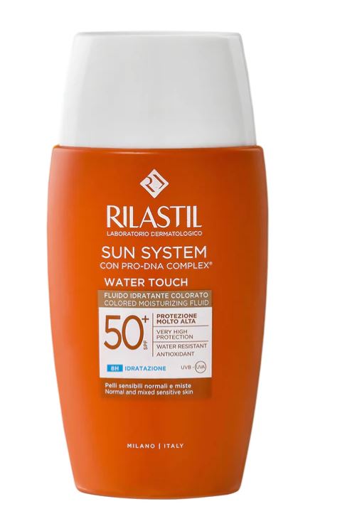 RILASTIL SUN SYSTEM WATER TOUCH COLOR FLUIDO SPF50+ 50 ML - maxifarmacia.it