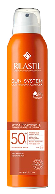 RILASTIL SUN SYSTEM TRASPARENT SPRAY SPF50+ 200 ML - maxifarmacia.it