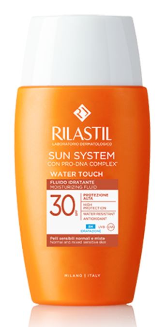 RILASTIL SUN SYSTEM WATER TOUCH FLUIDO SPF30 50 ML - maxifarmacia.it