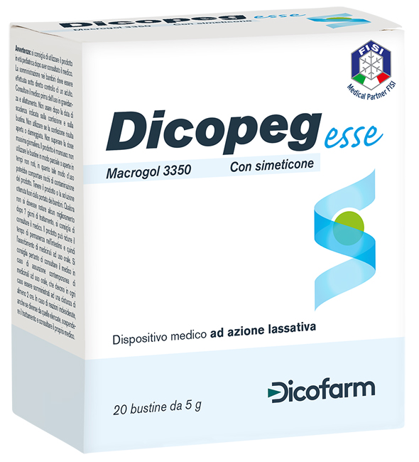DICOPEG ESSE 20 BUSTE 5 G MACROGOL 3350 - maxifarmacia.it