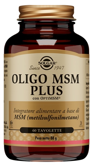 SOLGAR OLIGO MSM PLUS 60 TAVOLETTE - maxifarmacia.it