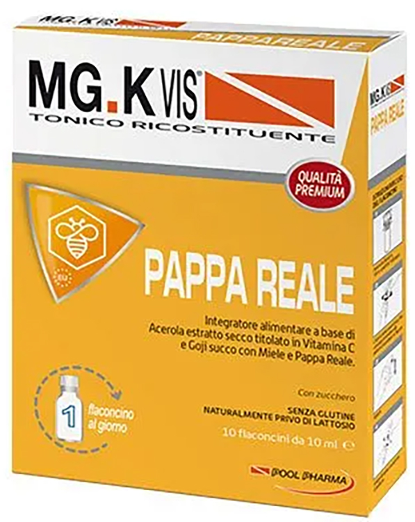 MGK VIS TONICO RICOSTITUENTE PAPPA REALE 10 FLACONCINI DA 10 ML - maxifarmacia.it