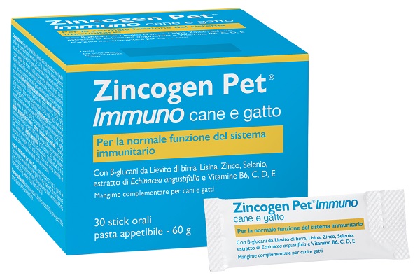 ZINCOGEN PET IMMUNO PASTA 30 STICK - maxifarmacia.it