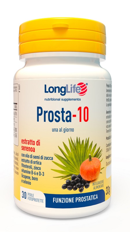 LONGLIFE PROSTA-10 30 PERLE FOTOPROTETTE - maxifarmacia.it