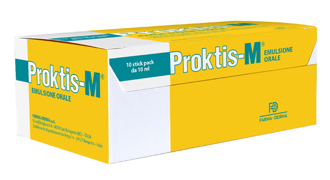 PROKTIS-M EMULSIONE ORALE 10 STICK DA 10 ML - maxifarmacia.it