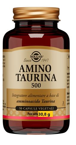 SOLGAR AMINO TAURINA 500 50 CAPSULE VEGETALI - maxifarmacia.it