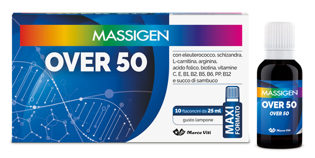 MASSIGEN OVER 50 10 FLACONI DA 25 ML - maxifarmacia.it