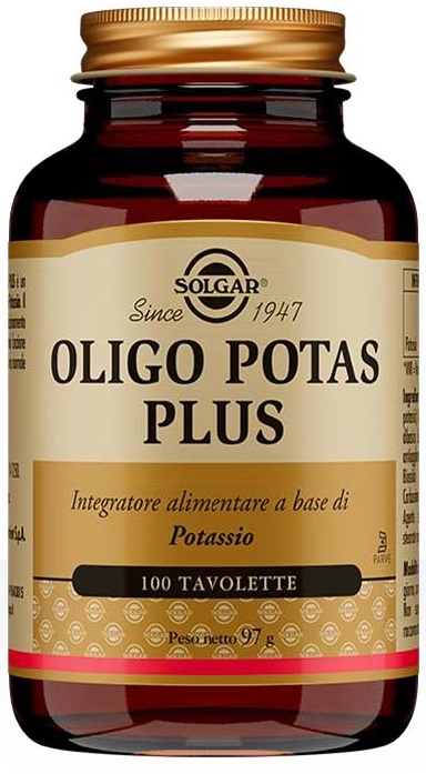 SOLGAR OLIGO POTAS PLUS 100 TAVOLETTE - maxifarmacia.it