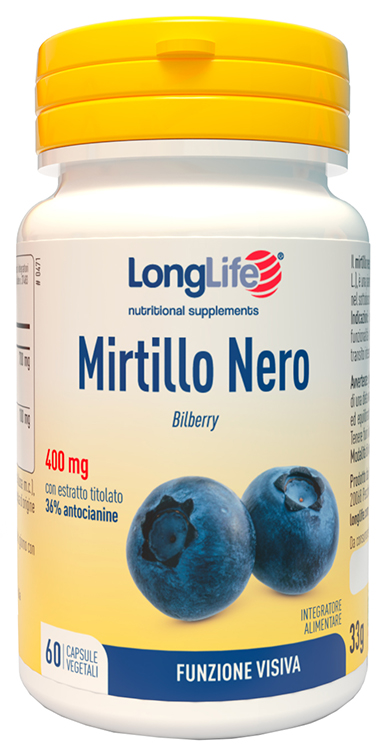 LONGLIFE MIRTILLO ROSSO FORTE 60 VEGICAPS - maxifarmacia.it