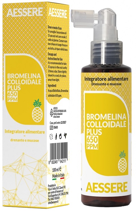 BROMELINA COLLOIDALE PLUS SPRAY 650 PPM 100 ML - maxifarmacia.it