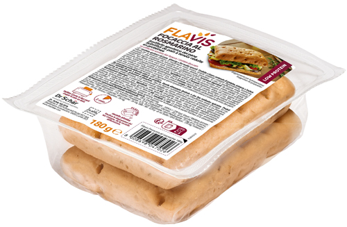 FLAVIS FOCACCIA ROSMARINO 2 PEZZI DA 90 G - maxifarmacia.it