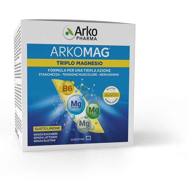 ARKOMAG TRIPLO MAGNESIO 20 BUSTINE - maxifarmacia.it