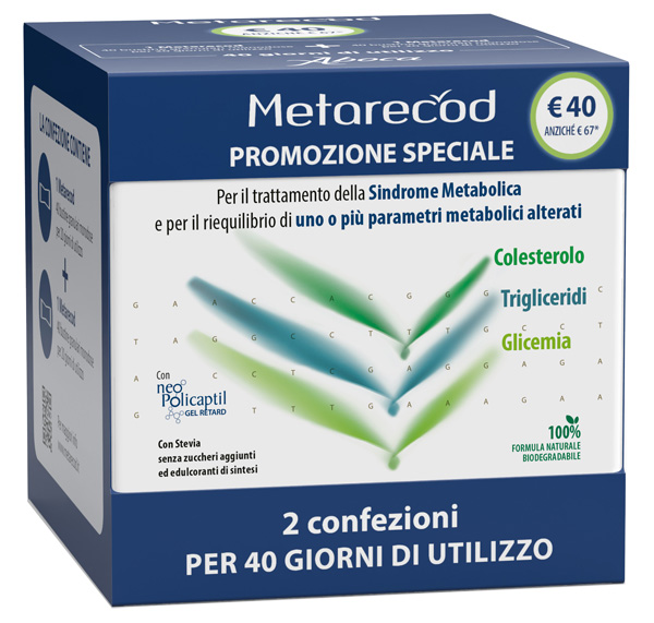 METARECOD 40 BUSTINE GRANULARI DA 2,5 G 2 PEZZI - maxifarmacia.it