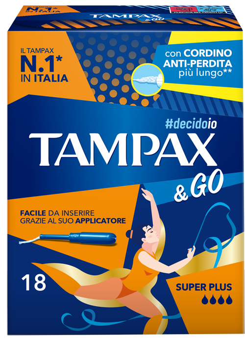 TAMPAX &GO SUPER PLUS 18 PEZZI - maxifarmacia.it