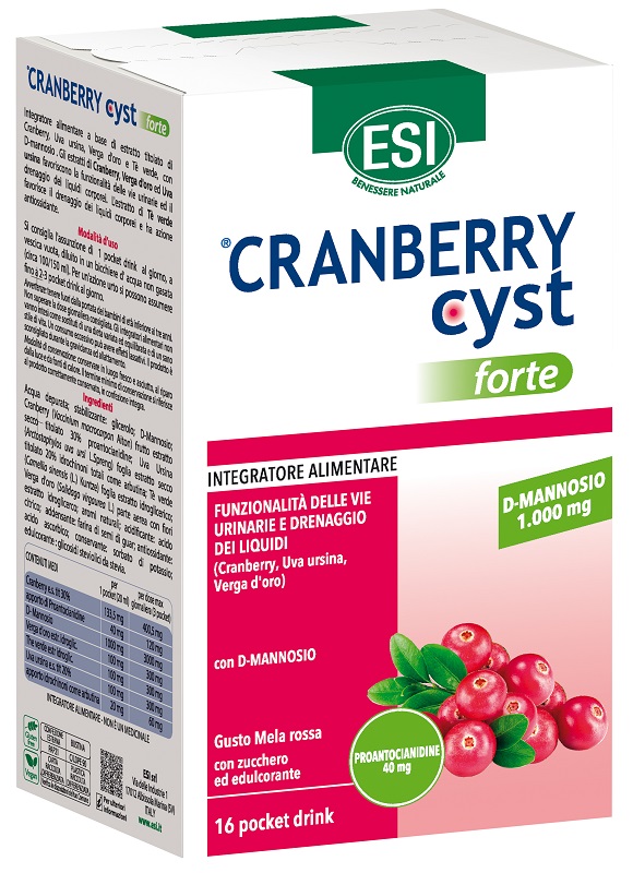 ESI CRANBERRY CYST FORTE 16 POCKET DRINK - maxifarmacia.it