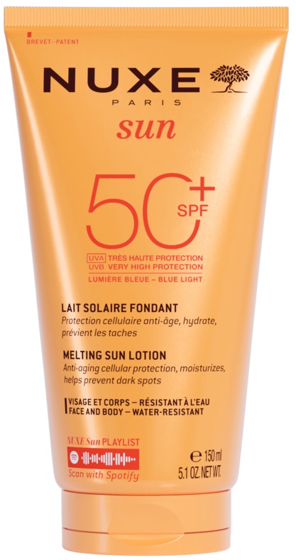 NUXE SUN LATTE SOLARE ANTI-ETA' VISO&CORPO SPF50+ 150 ML VECCHIA FORMULAZIONE - maxifarmacia.it