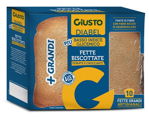 GIUSTO DIABEL FETTE BISCOTTATE 150 G NUOVA RICETTA - maxifarmacia.it