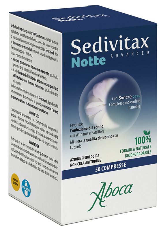 SEDIVITAX NOTTE ADVANCED 50 COMPRESSE - maxifarmacia.it