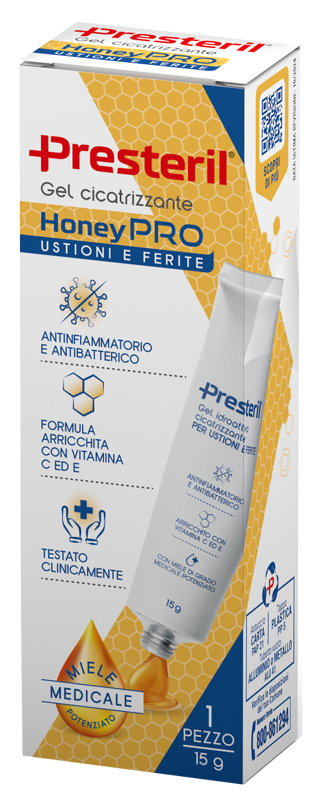 PRESTERIL GEL IDROATTIVO CICATRIZZANTE HONEYPRO 15 G - maxifarmacia.it