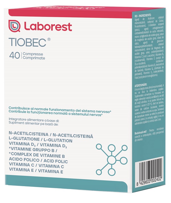TIOBEC 40 COMPRESSE - maxifarmacia.it