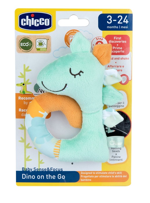 CHICCO GIOCO BABY SENSE&FOCUS TRILLINO SOFT DINOSAURO ECO+ - maxifarmacia.it